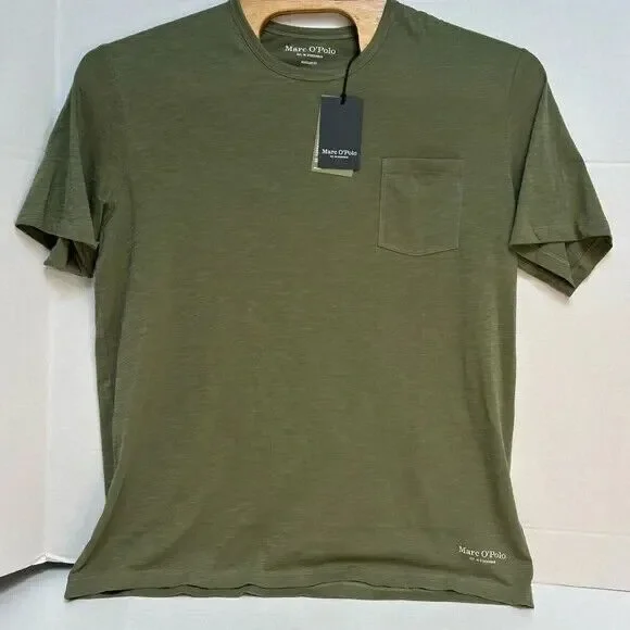Marc O'Polo NWT Organic Regular Fit Cotton Green Heathered T-Shirt Size XXL - Picture 1 of 7